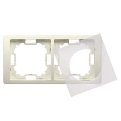 Ramka 2- krotna IP44 beżowy