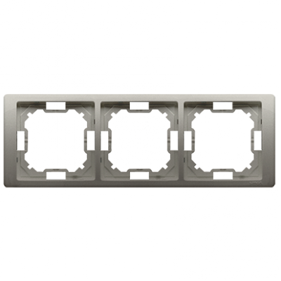 Ramka 3- krotna satynowy, metalizowany