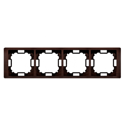 Ramka 4- krotna mahoniowy, hydrografika