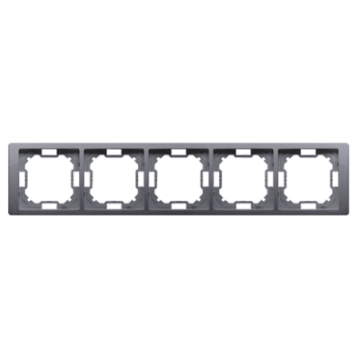 Ramka 5- krotna srebrny mat, metalizowany