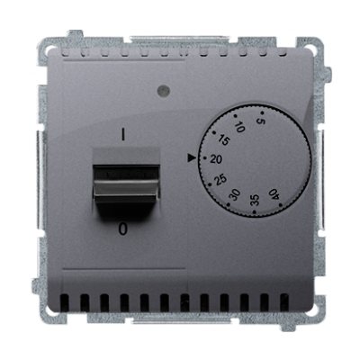 Regulator temperatury z czujnikiem wewnętrznym srebrny mat, metalizowany
