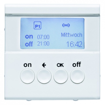 KNX RF łącznik czasowy quicklink, biały, połysk - Berker B.Kwadrat - 85745289