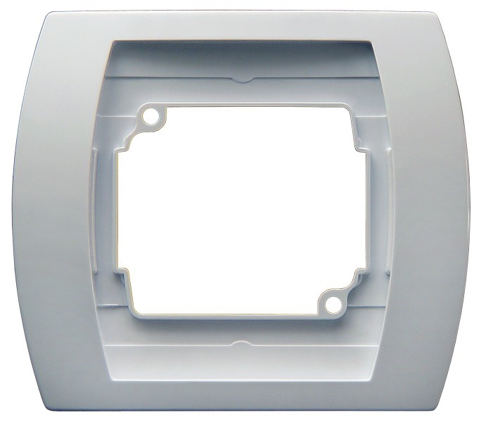 Рамка 1-постовая. 7. Classic. Рамка 2 поста из камня сланец белый. Рамка 3-я вертикальная,белая viko carmen.