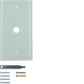Szklana płytka wierzchnia 1-krotna; przeźroczysty; System TS