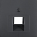 Element centralny do gniazda przyłączeniowego UAE 1-krotnego; antracyt; B.1/B.3/B.7 Glas