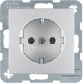 Gniazdo Schuko; alu; B.1/B.7 Glas