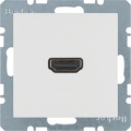 Gniazdo HDMI; śnieżnobiały, mat; S.1/B.1/B.3/B.7 Glas