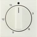 Element centralny z pokrętłem regulacyjnym do mechanicznego łącznika czasowego 0-15 min.; kremowy, połysk; S.1