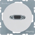 Gniazdo VGA z zaciskami śrubowymi Berker R.1/R.3 biały, połysk