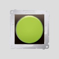 Sygnalizator świetlny LED – światło zielone (moduł) 230V~; brąz mat (met.)