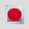 Sygnalizator świetlny LED – światło czerwone (moduł) 230V~; srebrny (met.)