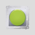 Sygnalizator świetlny LED – światło zielone (moduł) 230V~; srebrny (met.)