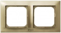 Ramka podwójna do łączników IP-44 (złoty metalik)