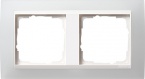 Ramka podwójna do białych Gira Event Opaque biały