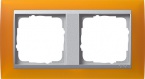 Ramka podwójna aluminiowy Gira Event Opaque mat. bursztynowy