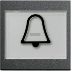 Klawisz z piktogr. symbol dzwonka System 55 antracytowy