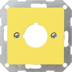 Osłona+płytka mont. przycisk z 22,5 mm System 55 żółta