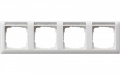 Ramka poczwórna z p.opis, poziome Standard 55 biały