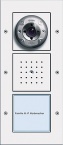 Domofon natynkowy video pojedyncza System Domofon biały