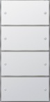 KNX Czuj przycisk 3 Komfort poczw.(2+2) Gira F100 biały