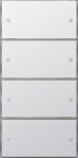 KNX Czuj przycisk 3 Komfort poczw.(2+2) Gira F100 biały