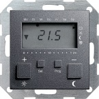 Reg. temp. 230 V z zegarem System 55 antracytowy