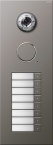 Bramofon stalowy Wideo 8-krotne System Domofon naturalny stalowy