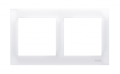 Ramka 2-krotna uniwersalna IP20 / IP44; biała