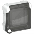 Plexo55 Adapter Z Blokowaną Klapką Do Mechanizmów Mosaic Szary/biały