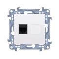 Gniazdo komputerowe pojedyncze Rj45 kategoria 6 biały