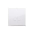Klawisze podwójne z oczkiem do mechanizmów: SW6/2XLM, SW7/2XM, SW6P1M biały