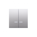 Klawisze podwójne z oczkiem do mechanizmów: SW6/2XLM, SW7/2XM, SW6P1M srebrny mat, metalizowany