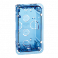 Puszka podtynkowa SIMON 500 1×S500 2×K45 niebieski transparentny