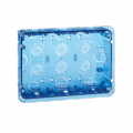Puszka podtynkowa SIMON 500 3×S500 6×K45 niebieski transparentny