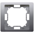 Ramka 1- krotna inox, metalizowany