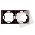 Ramka 2- krotna IP44 mahoniowy, hydrografika