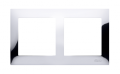 Ramka 2- krotna metalowa chrom, metal