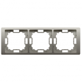 Ramka 3- krotna satynowy, metalizowany