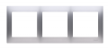 Ramka 3- krotna do puszek karton-gips srebrny mat, metalizowany