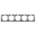 Ramka 5- krotna satynowy, metalizowany