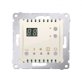 Regulator temperatury z wyświetlaczem (czujnik wewnętrzny) (moduł) 230V kremowy