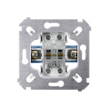 Łącznik schodowy podwójny (mechanizm) 10AX 250V, zaciski śrubowe,