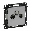 Valena Life Gniazdo Tv-rd-sat Przelotowe 14 Db Aluminium